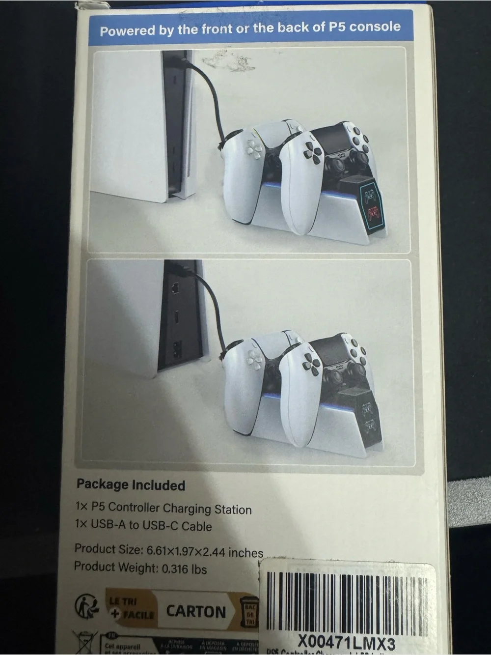 Controller Charging Station for P5 Controllers - White